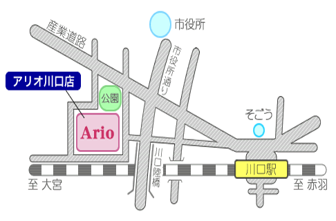 アリオ川口店地図